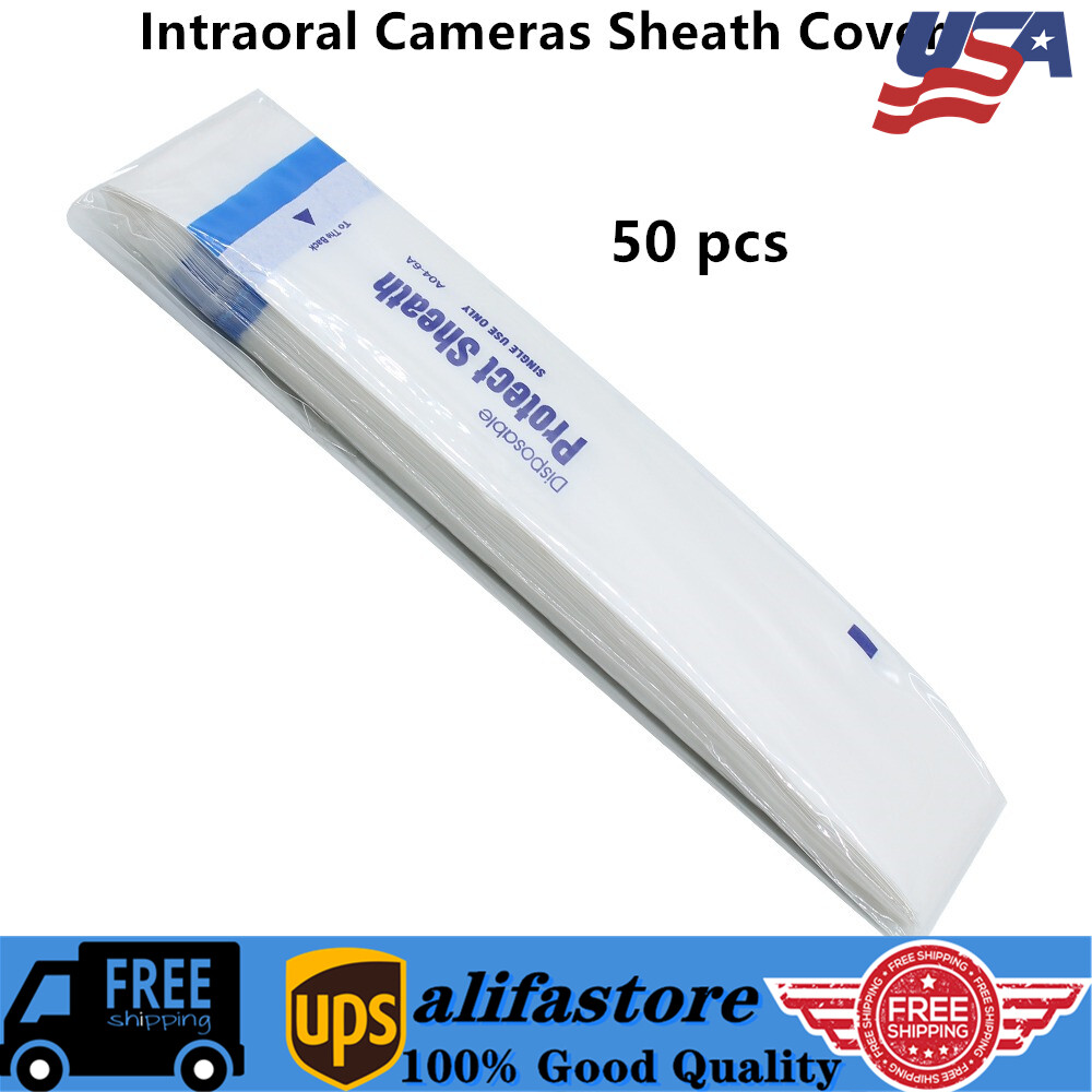 50Pcs Disposable Dental Intraoral Camera Protect Sheaths Sleeves Covers A04-6A
