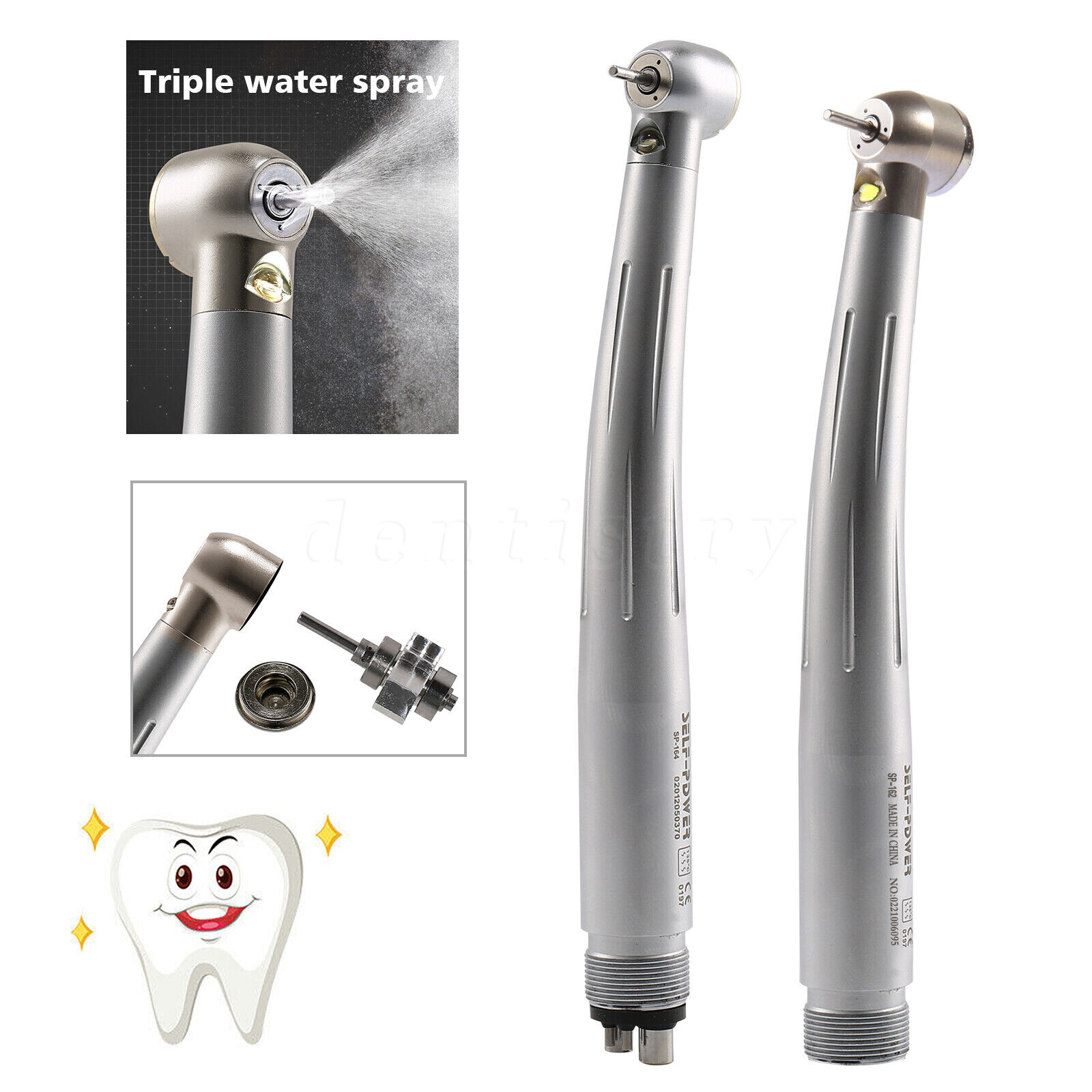 NSK Style Dental LED Fiber Optic E-generator/ High Speed Handpiece Turbine 2/4H