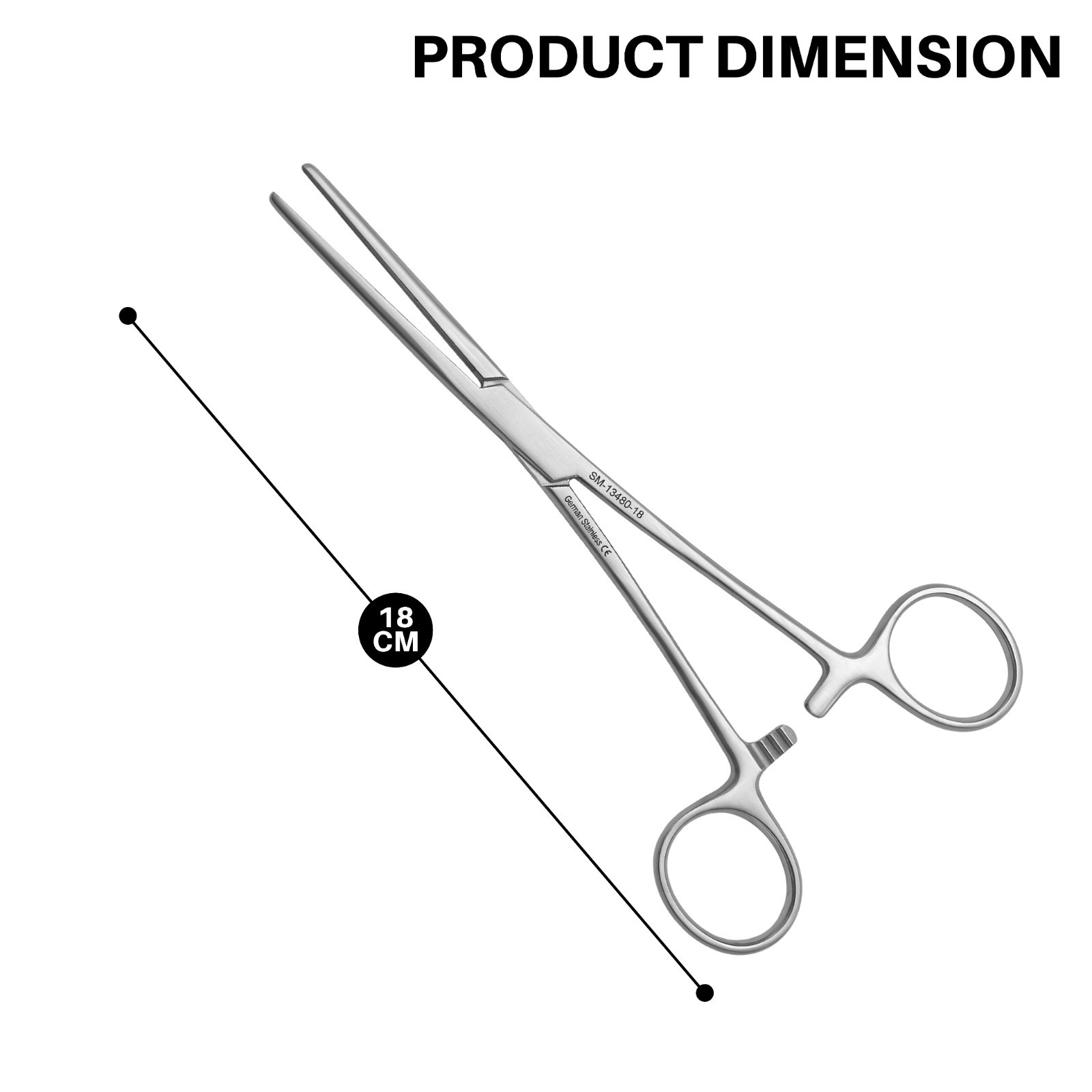 Reusable Brim Bridge Forceps Straight 18 cm Surgical Instrument German Grade