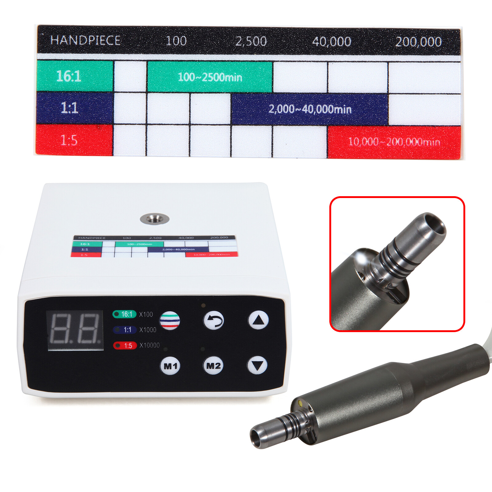 Dental Electric Motor System Clinical Micromotor 1:1 1:5 Handpiece