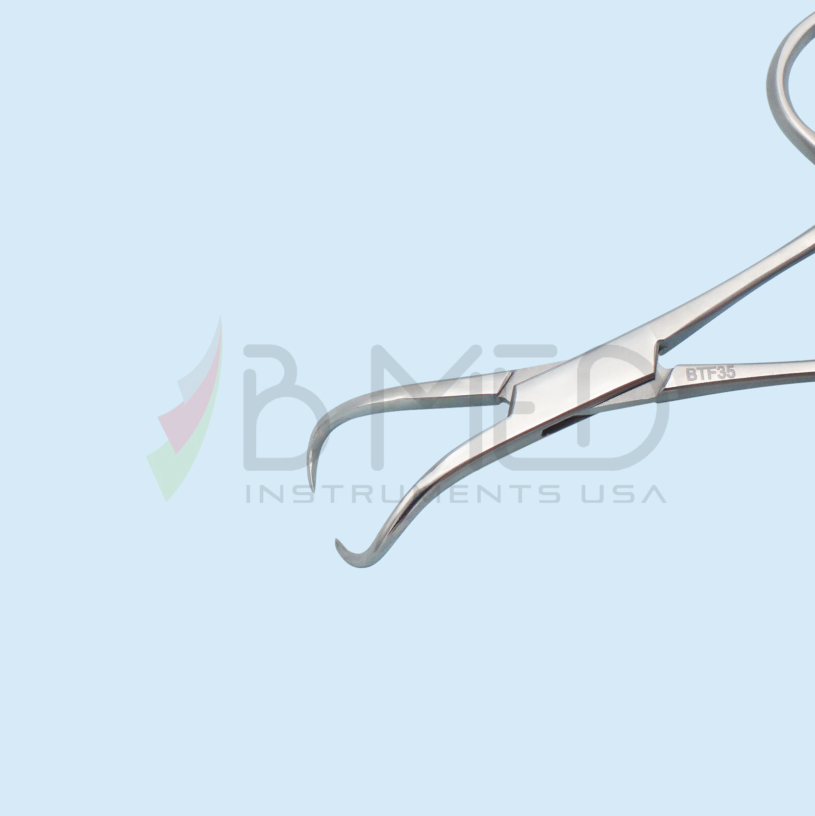 Backhaus Towel Clamp Forceps 3.5″ Curved Dental Surgical Ent