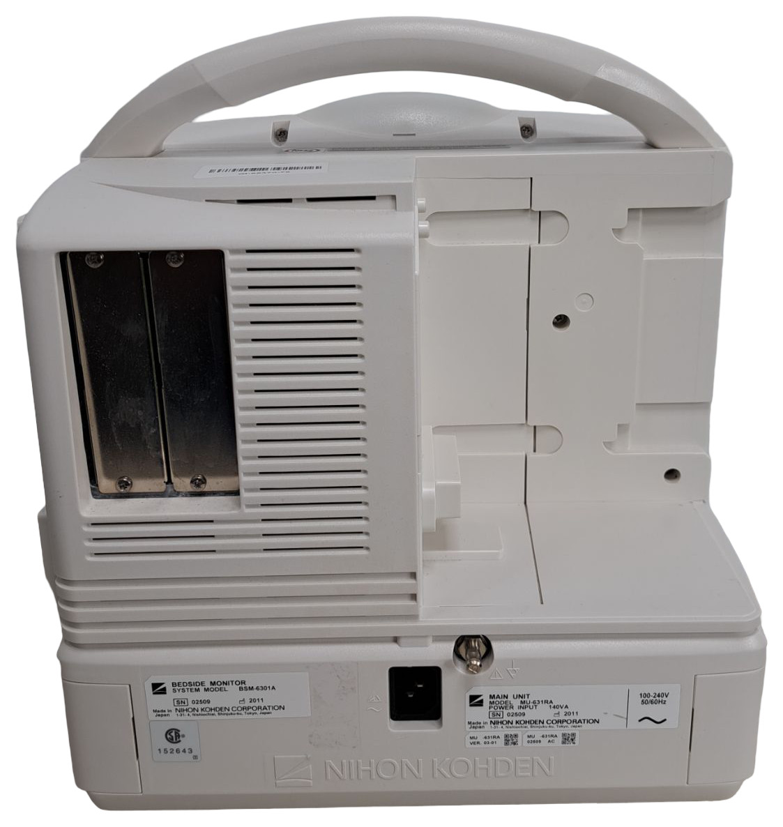 NIHON KOHDEN MU-631RA PATIENT MONITOR