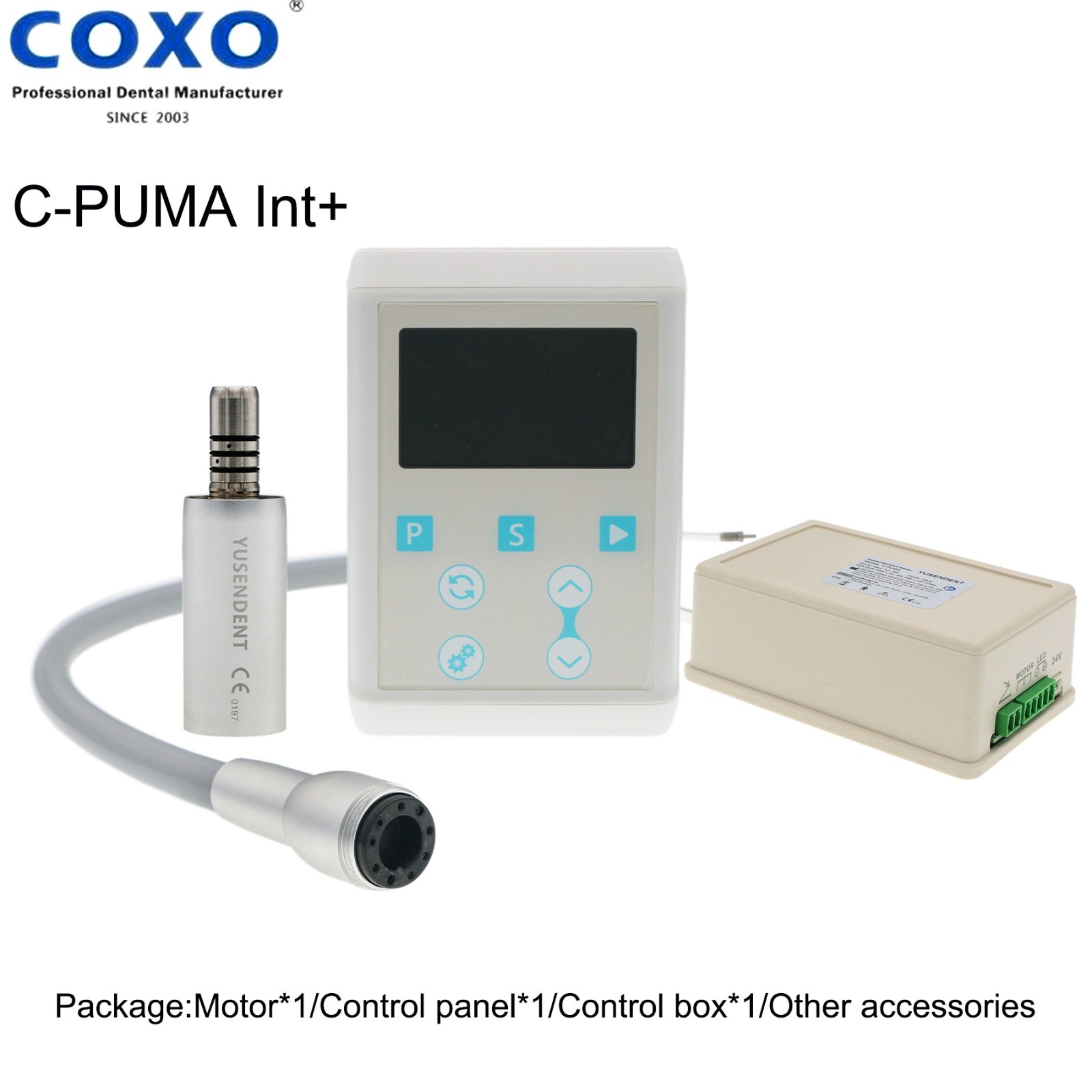 US COXO C-PUMA INT+ Dental Electric Motor Built-in LED Brushless 1:5 Handpiece