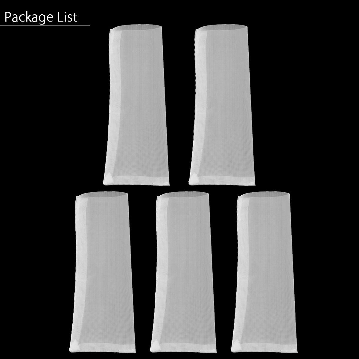 5PCS Squish Bags 1.5” x 2” 25μm Mesh Micron Nylon Screen Heat Oil Press Filter