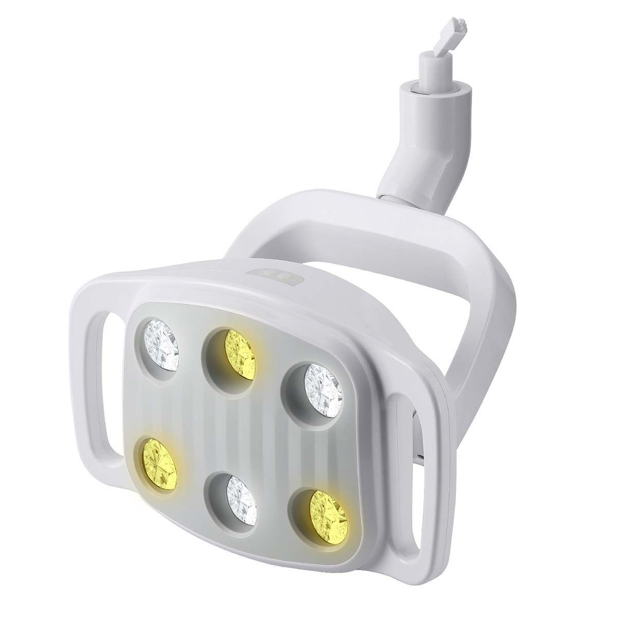 9W Dental LED Oral Light Lamp 3 yellow light + 3 white ligh 30000lux For Chair