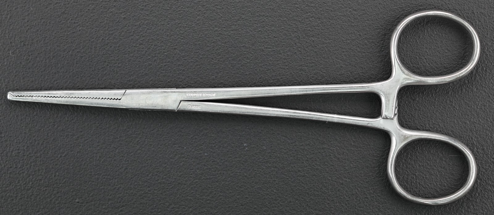 Codman 34-4110 Rochester-Ochsner Forceps, Straight, 1×2 Teeth, 167mm (6.5″)