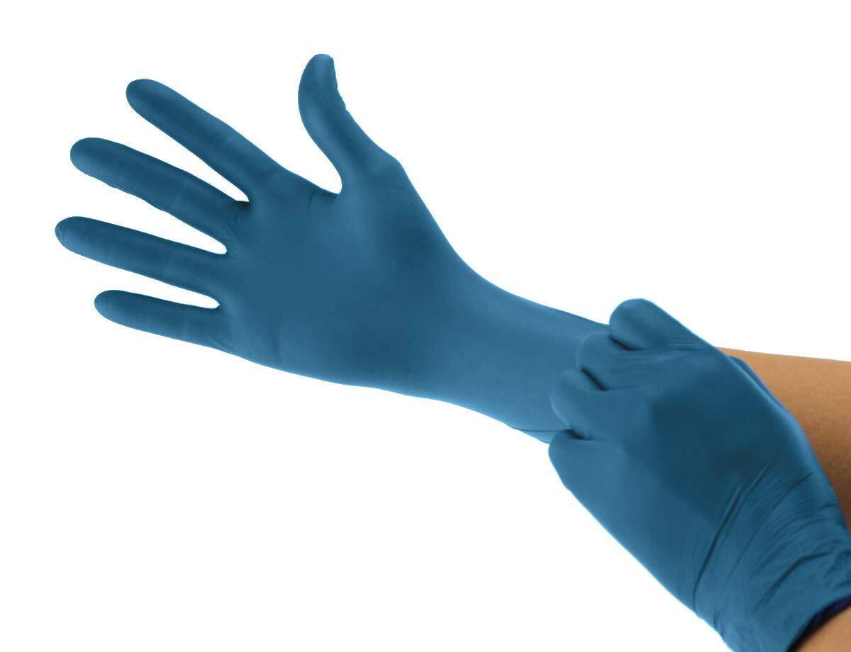 Cranberry Inspire Aegean Blue Nitrile Exam Gloves Pack Of 300 Medium 2.0 Mil