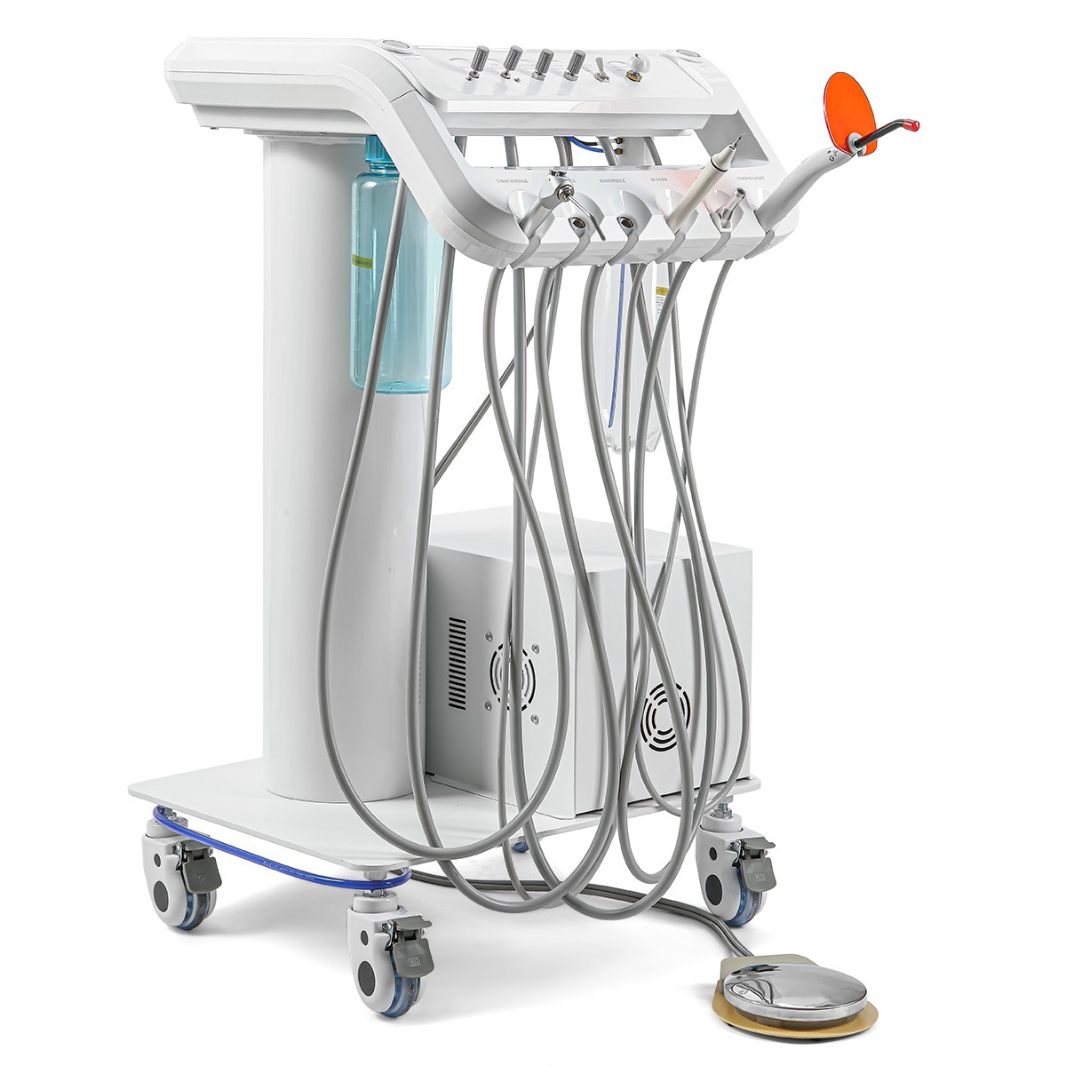 Portable Dental Unit Air Compressor 4H /2 IN 1 Piezo Bone Surgery &Implant Motor