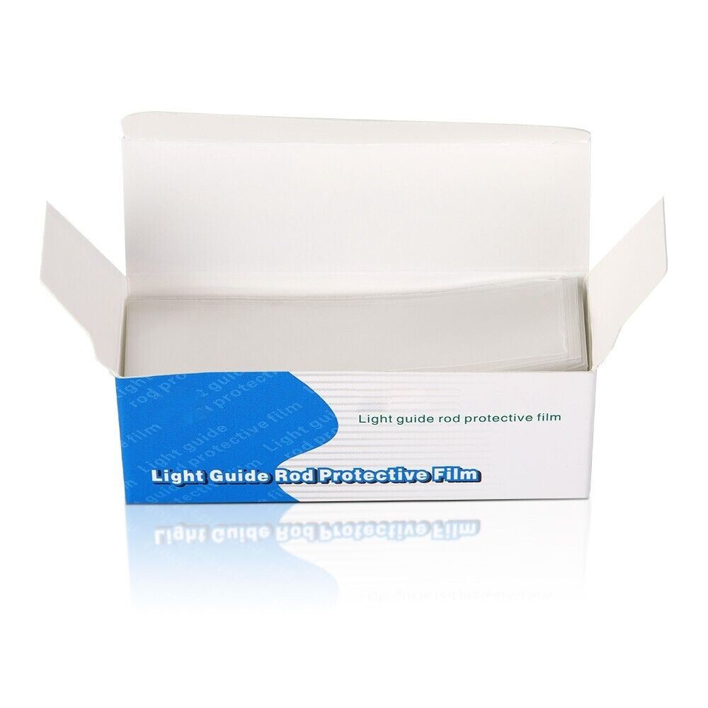 200 Pcs/Box Dental Lab Disposable Curing Light Guide Stick Sleeve Cover 18x67mm