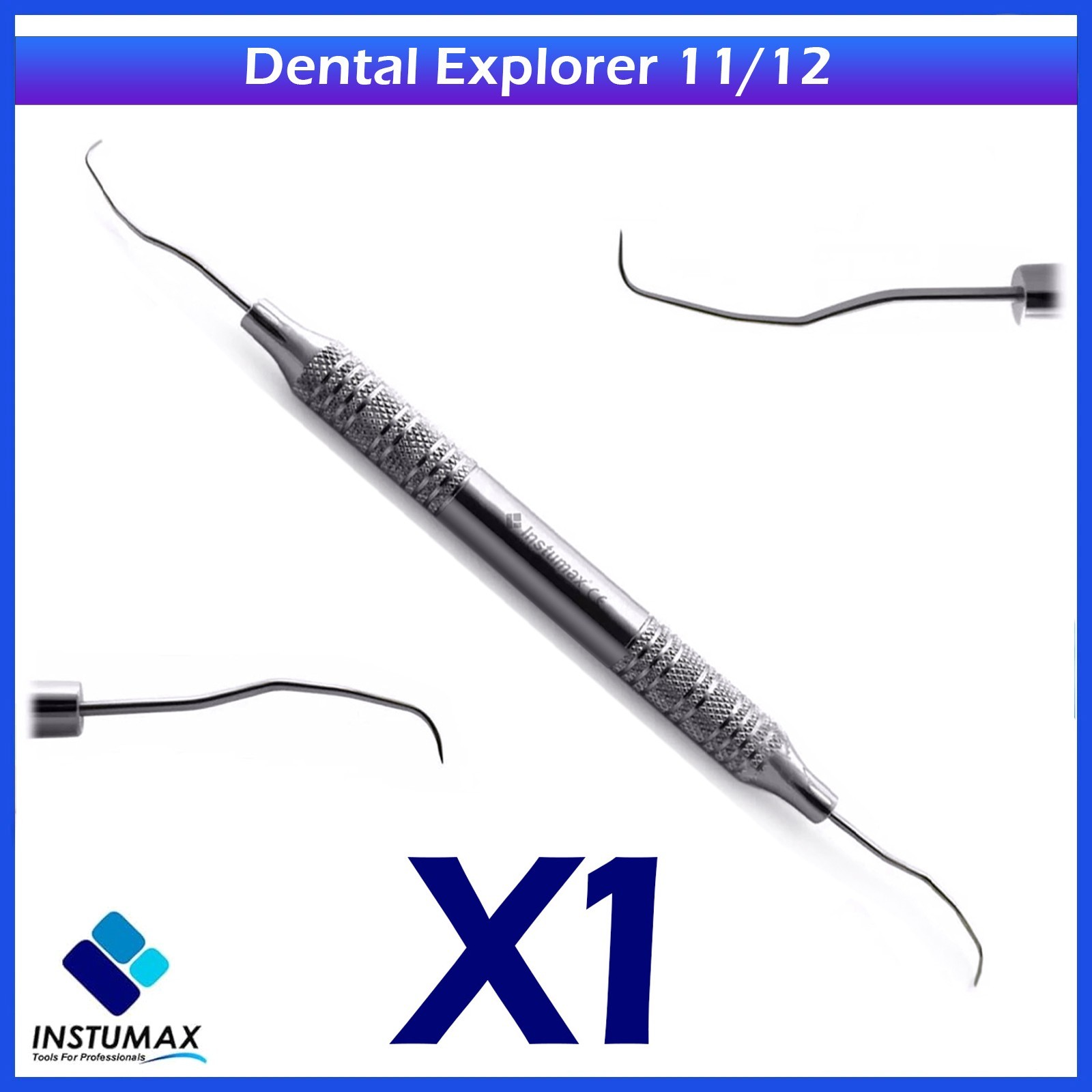 Periodontal Explorer 11/12 Dental Gracey Curette Diagnostic Double Ended Probe