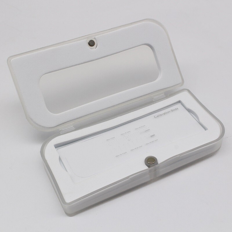 Microscope Calibration Slide Stage Micrometer 0.01 Millimeter 0.001 inch 25.4 mm