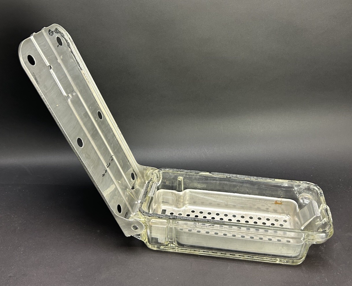 BP Bard-Parker Pyrex Glass & Stainless Steel Instrument Sterilization Tray