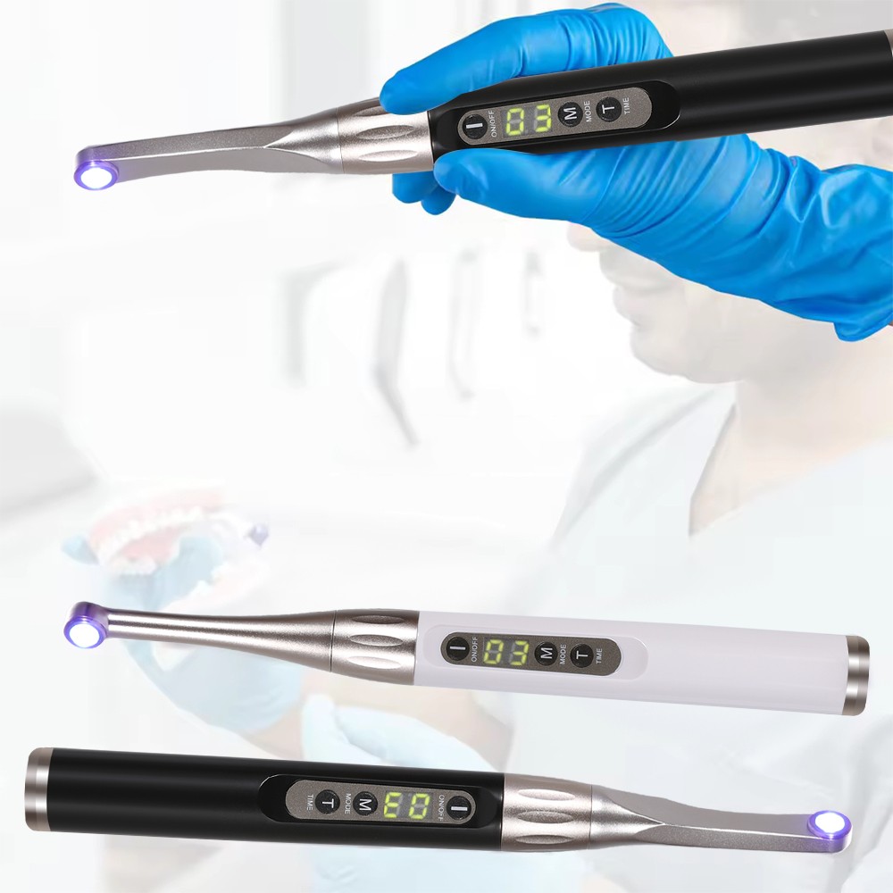 Cordless Dental LED Light Cur Lamp Metal Head 1S LED Curing Light Photopolymer