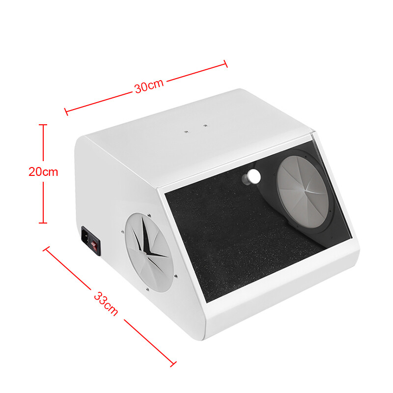 Dental Grinding Polishing Box Lapping Protector Sandblasting Dust-proof Case LED