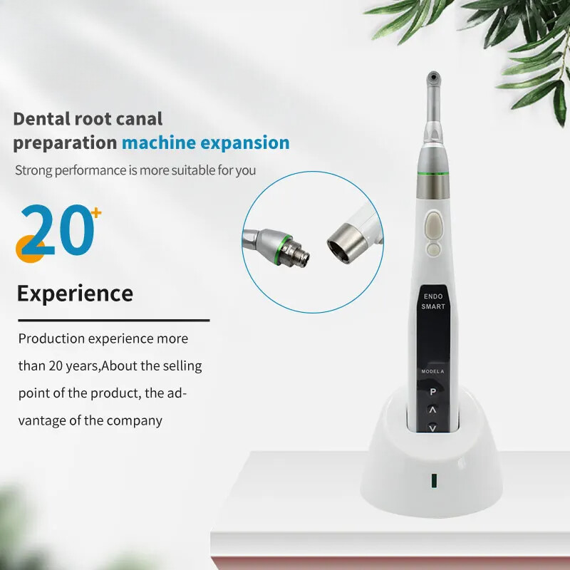 Dental Cordless Endo Motor 16:1 Contra Angle Apex Locator Root Canal Finder