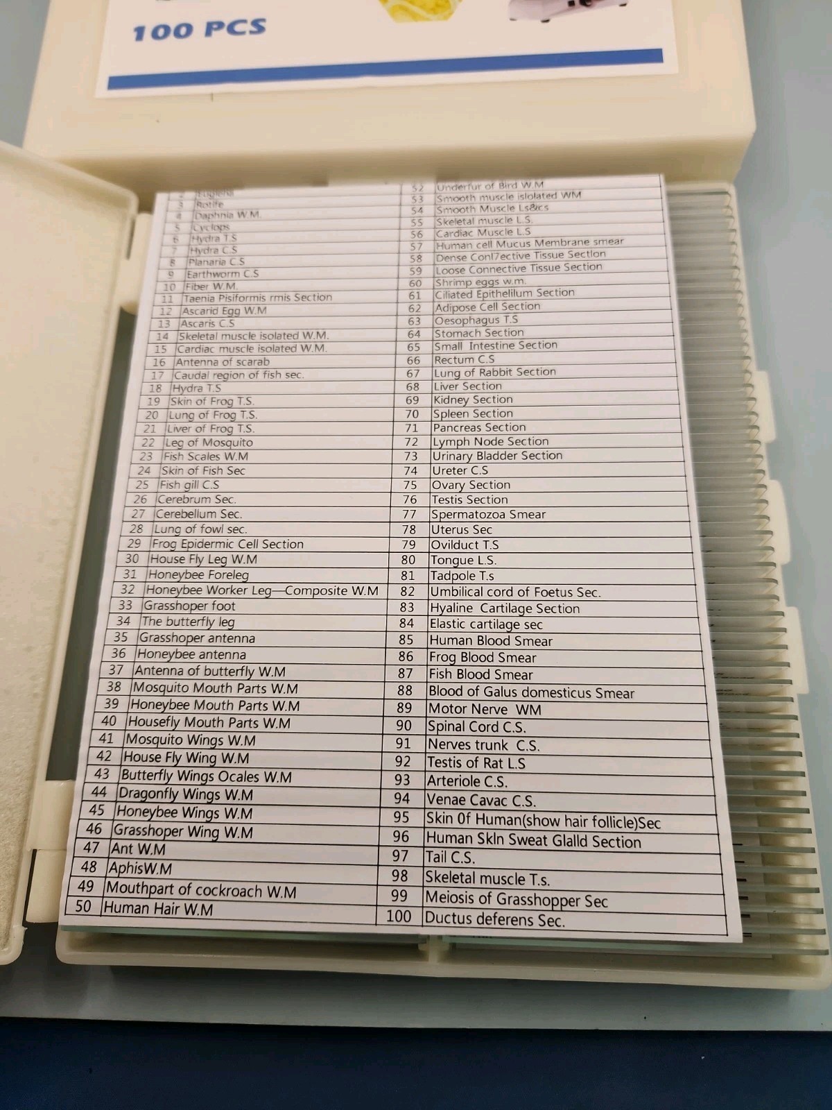 Prolee 200 Packs Microscope Slides for Biological Science Education