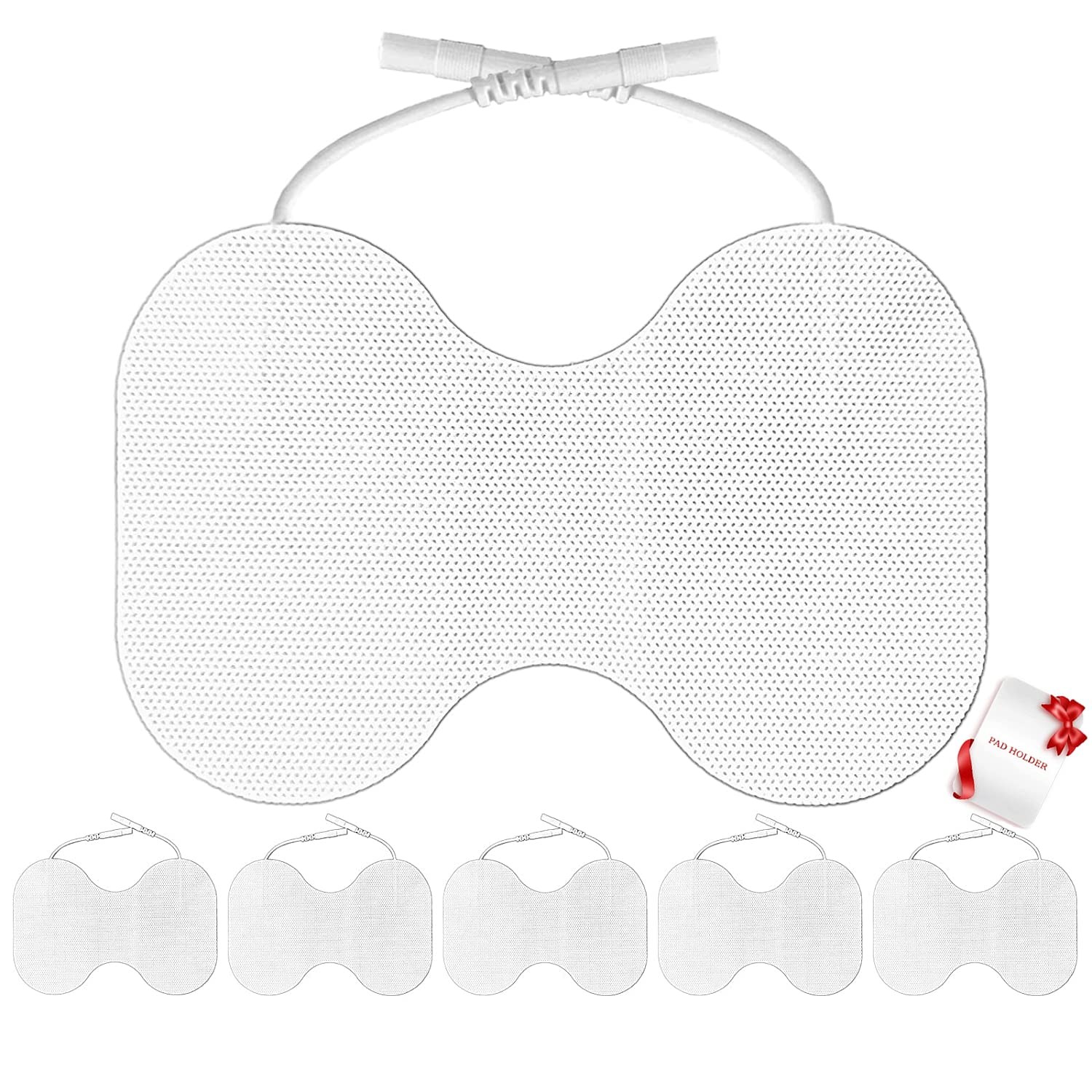 TENS Unit Replacement Pads – Pack of 6 Extra Large Butterfly Shaped 6 PCS