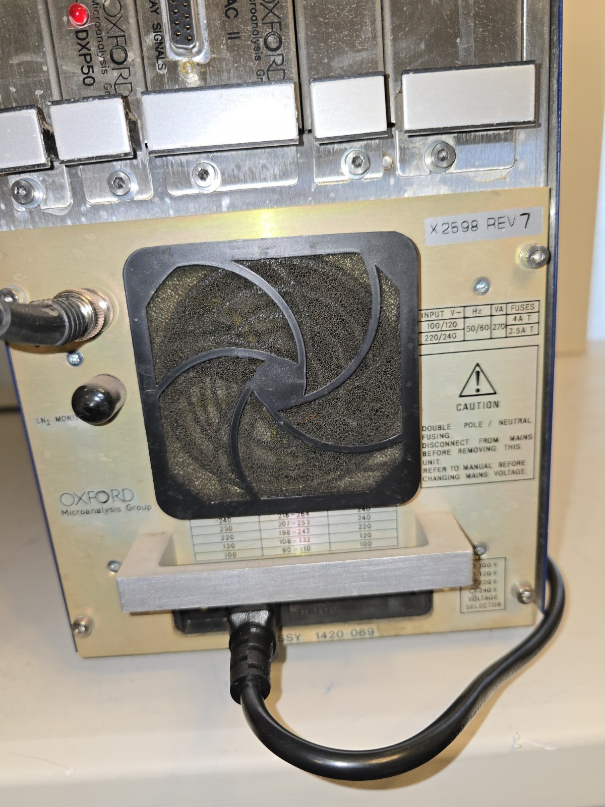 Oxford Instruments MicroAnalysis System INCA ENERGY DXP50 XAC II PSU
