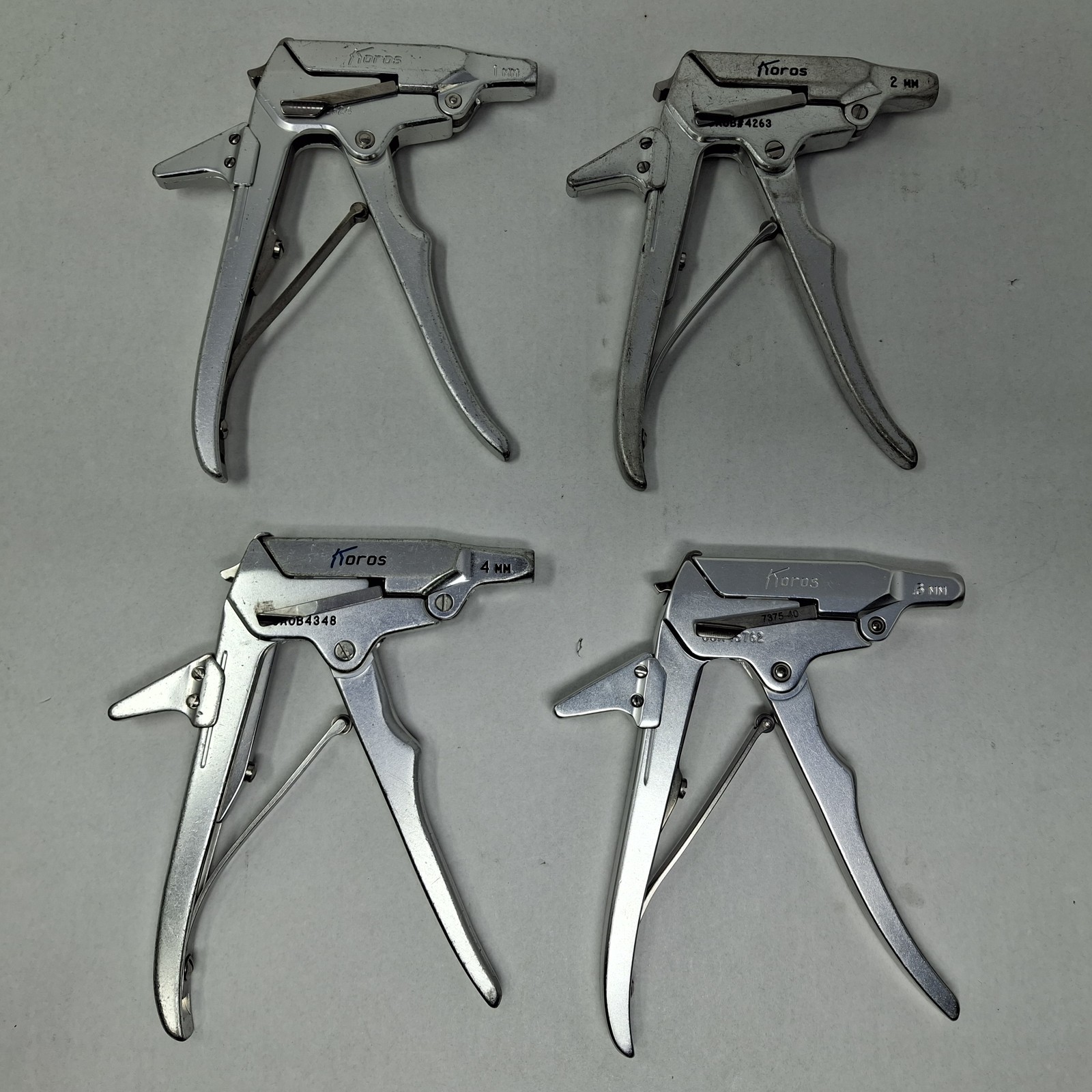 Koros 1mm, 2mm, 4mm, 6mm Rongeur Handle Set