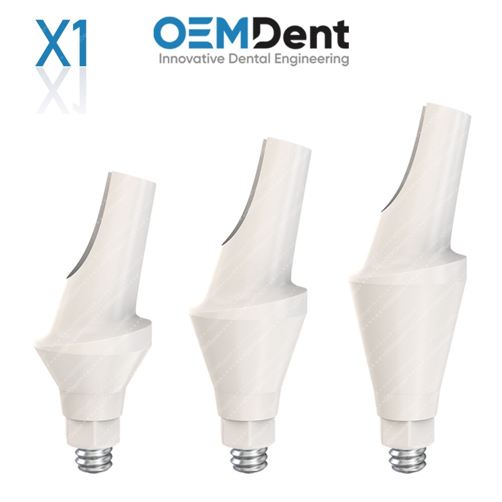 Peek Temporary Anatomic Angled Prosthetics 15° Compatible ADIN CloseFit®