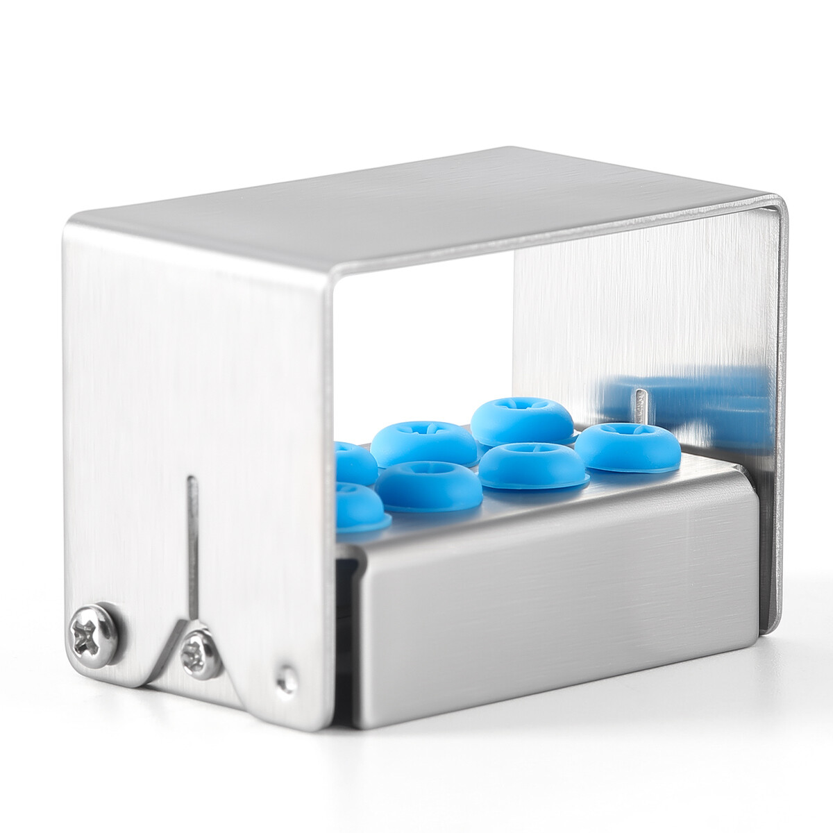 8/30 Holes Dental Bur Holder Disinfection Block Case Box Dentist Stand Autoclave