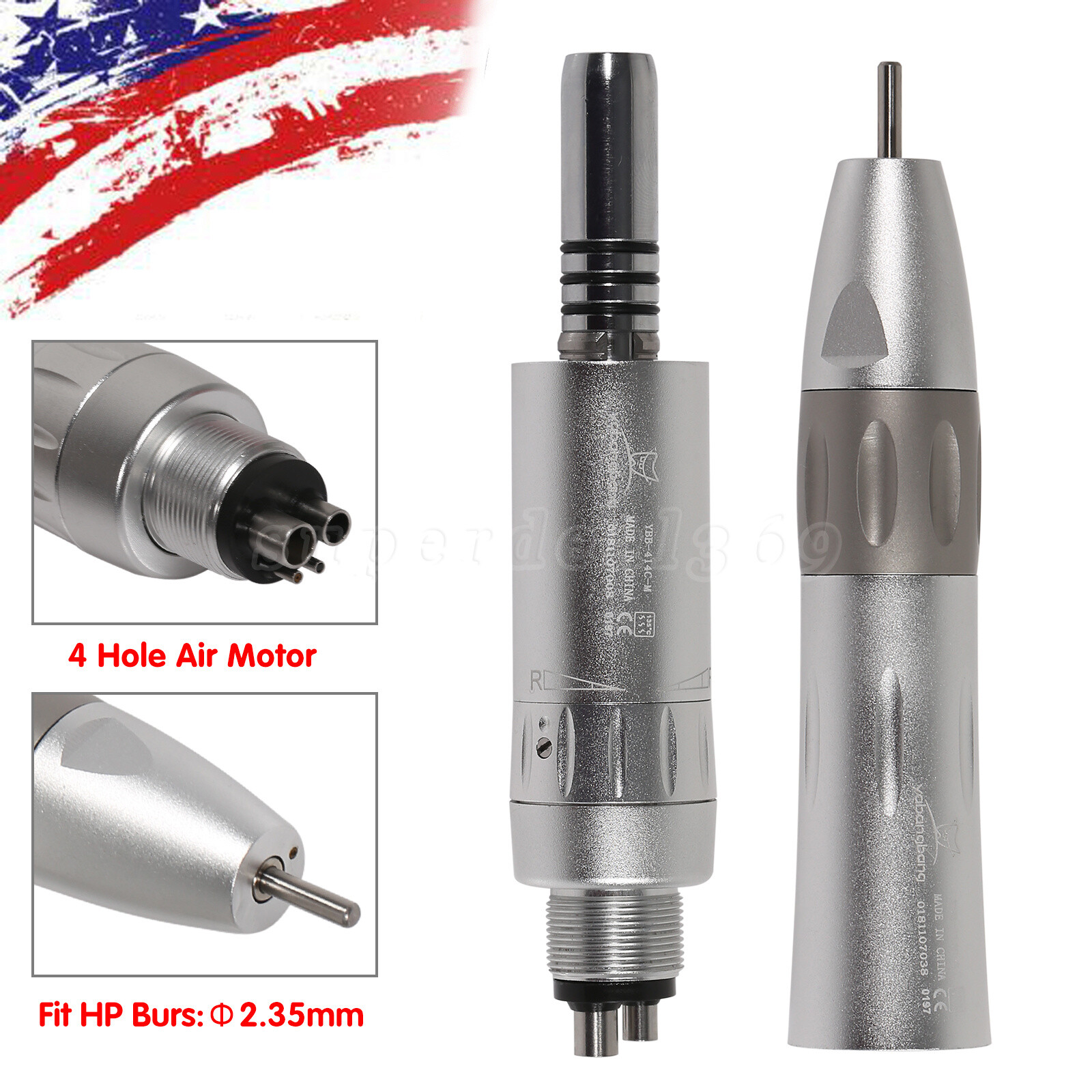 NSK Style Dental Inner Slow Low Speed Handpiece Straight Air Motor 4 H E-Type st