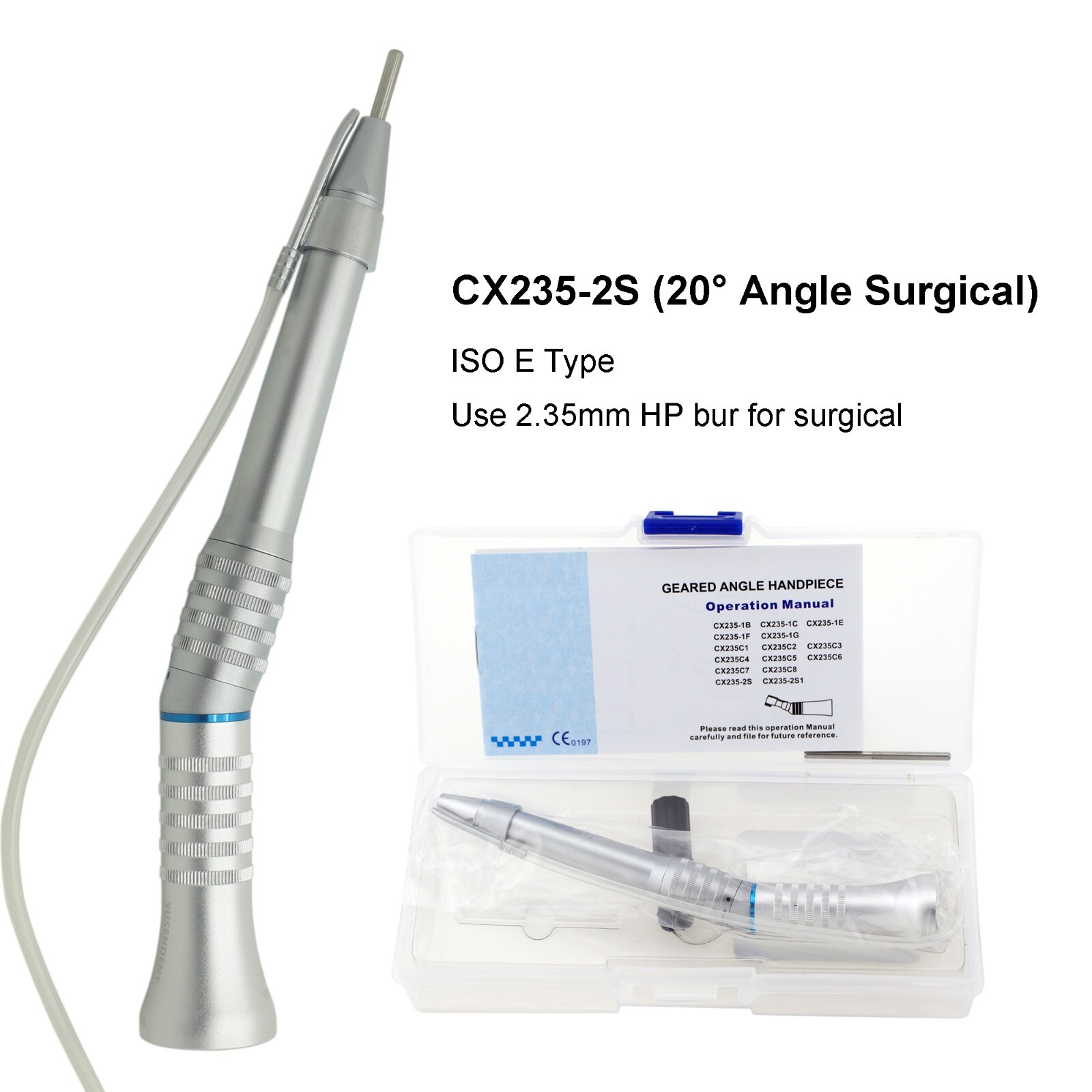 COXO Dental 20:1 Implant Contra Angle Surgical Handpiece Straight 1:1 1:2 20° 2S