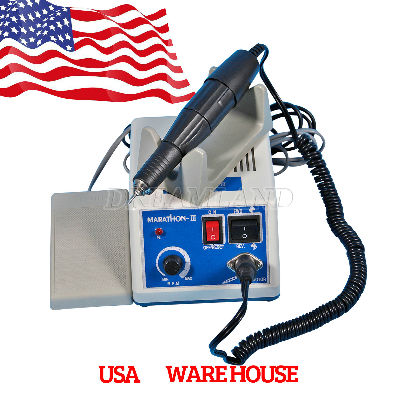 Lab Marathon III Micromotor Micro Motor Polisher N3 + 35,000 RPM Handpiece