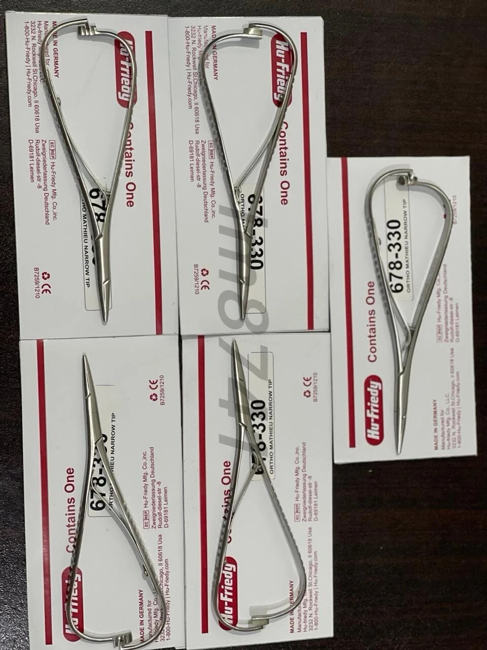 LOT OF 12 HU FRIEDY Mathieu Narrow Tip Orthodontic Plier | 678-330