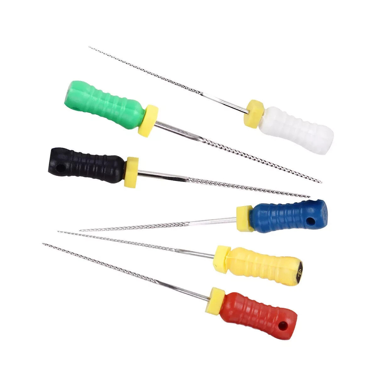 6 Pcs/Pack Endo Dental Stainless Steel Root Canal K-File Files Hand Use 5 Packs