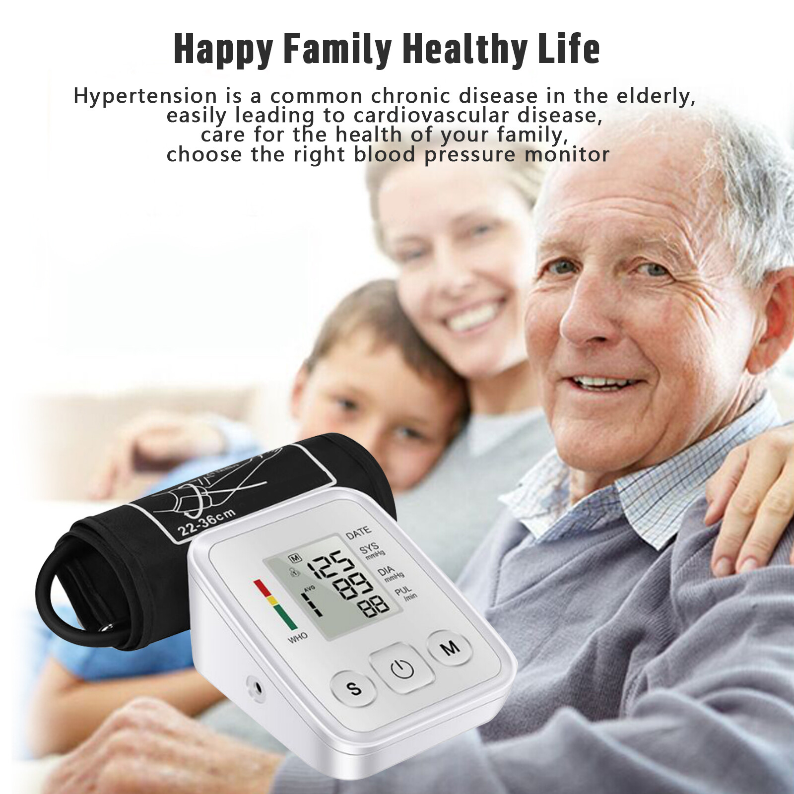 LCD Wrist Blood Pressure Monitor Digital Blood Pressure Monitor Rechargeable AAA