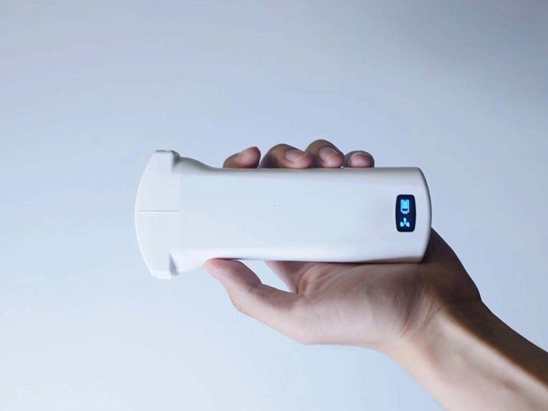 Convex probe handheld color Doppler ultrasound scanner with 192 array elements