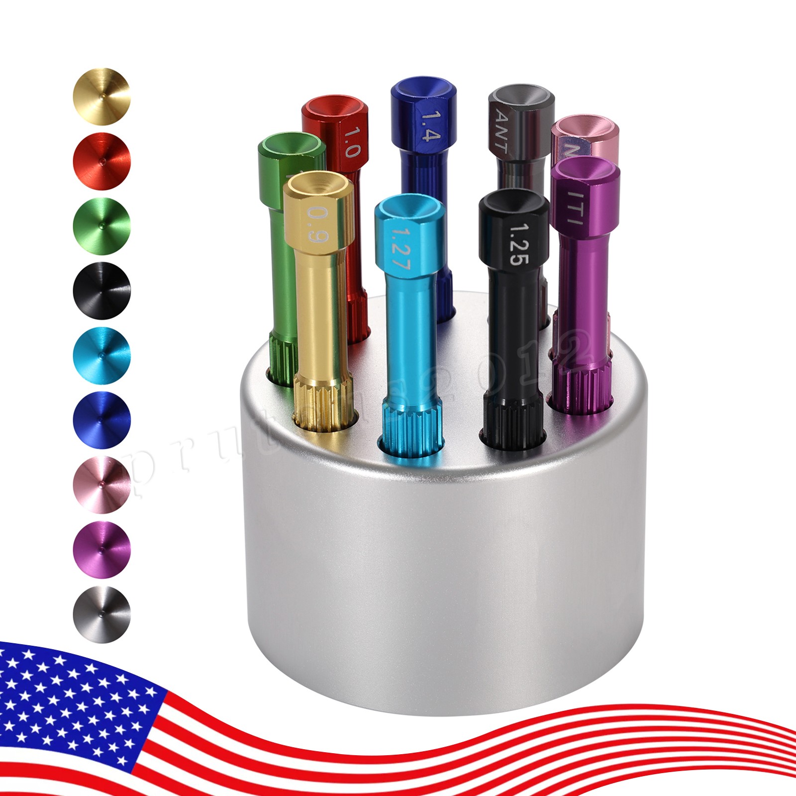 Implant Pro Dental Implant Screwdriver Kit with Set of 9 Drivers and Base Holder