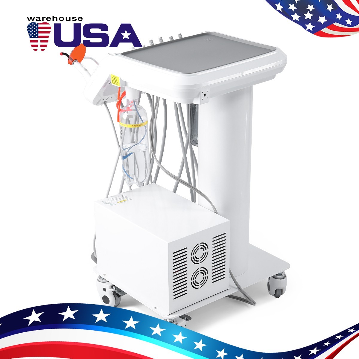 FDA Dental Unit Chair Computer Controlled DC Motor PU Hard Leather Dentist Chair
