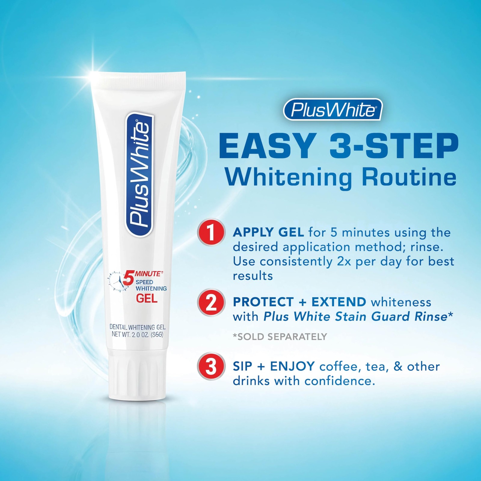 Plus White Speed Whitening Gel – Works in 5 2 Fl Oz (Pack of 1), No Color
