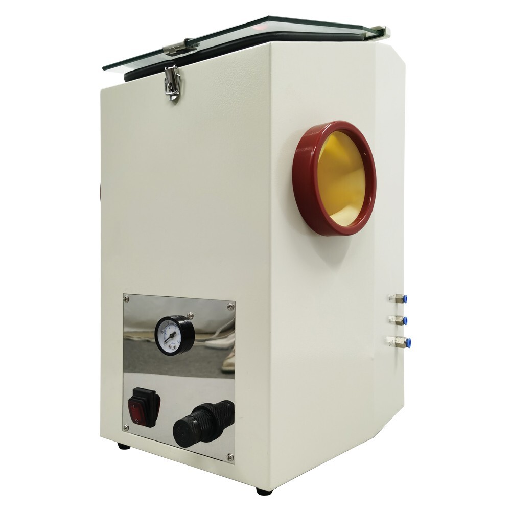 110V Dental Lab Vertical Circulable Sandblasting Machine Sand Blasting Machine