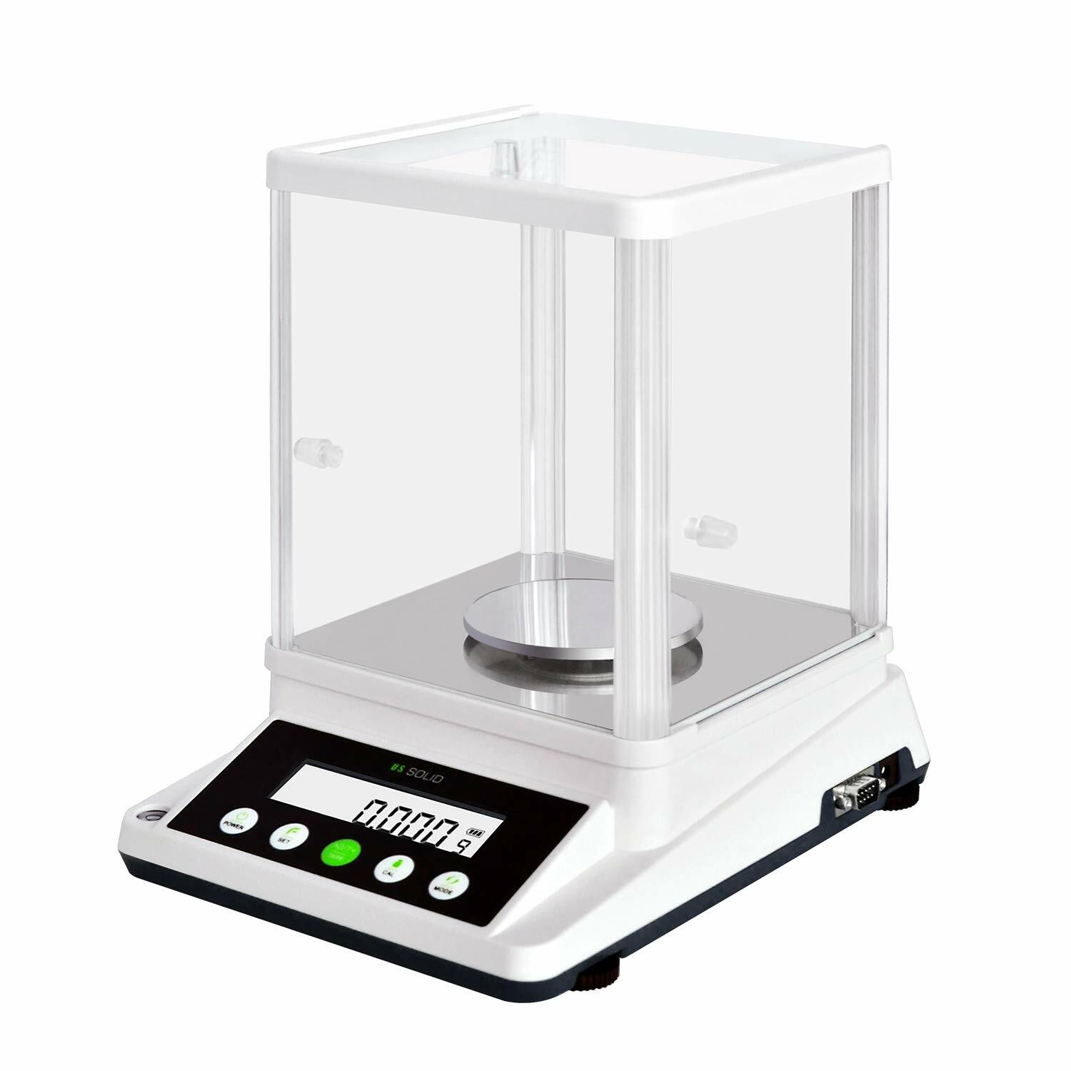 210g x 0.001g Analytical Balance 1mg LCD Screen U.S. Solid