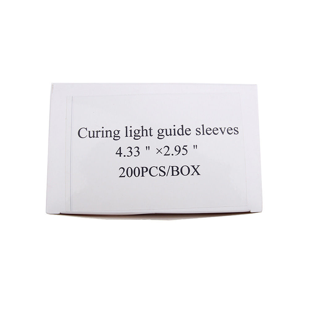 200 Pcs/Box Dental Curing Light Guide Plastic Sleeve Covers Sleeve S/L To Choose