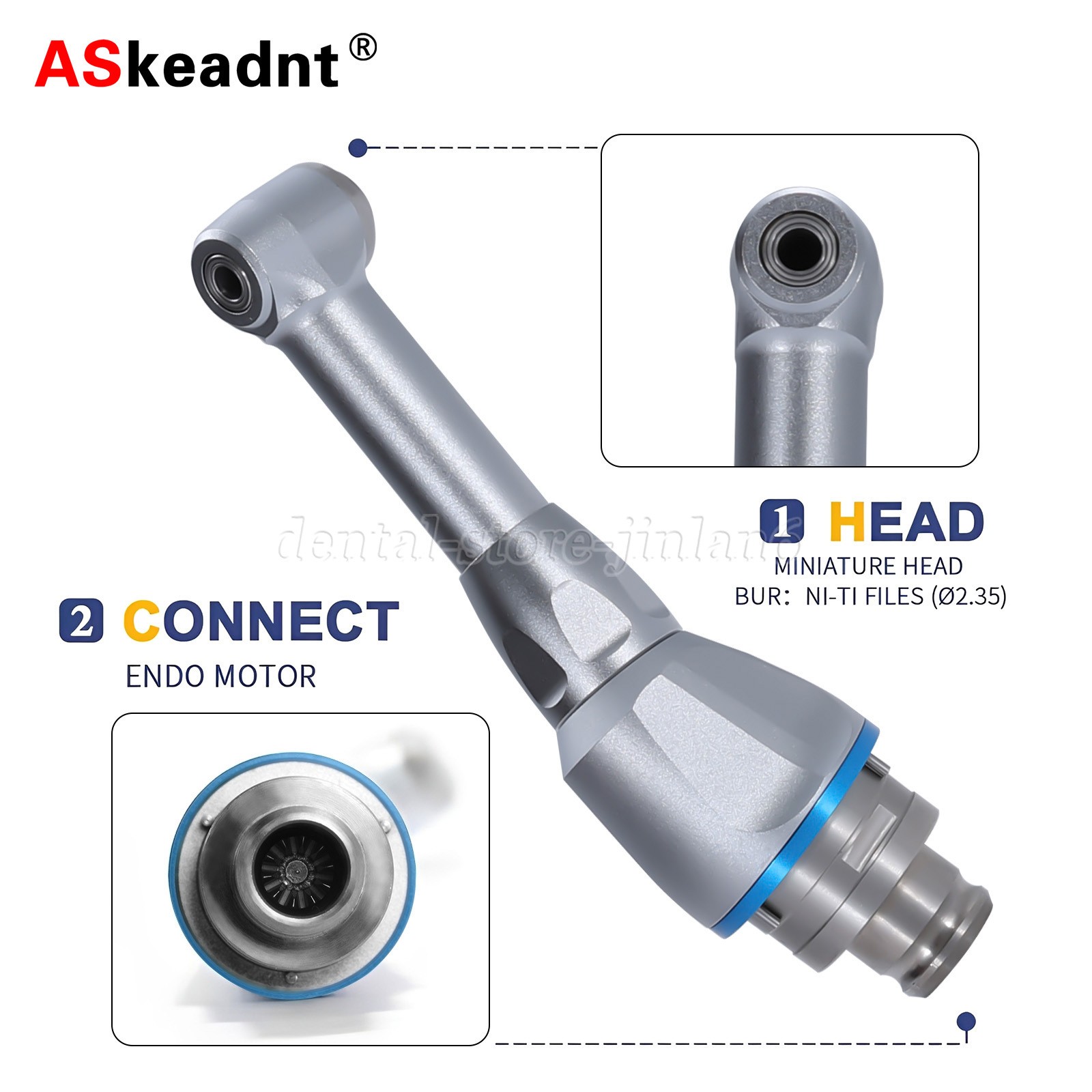 1:1/16:1 Dental Reduction Contra Angle Handpiece Head Fit NSK Endo MOTOR