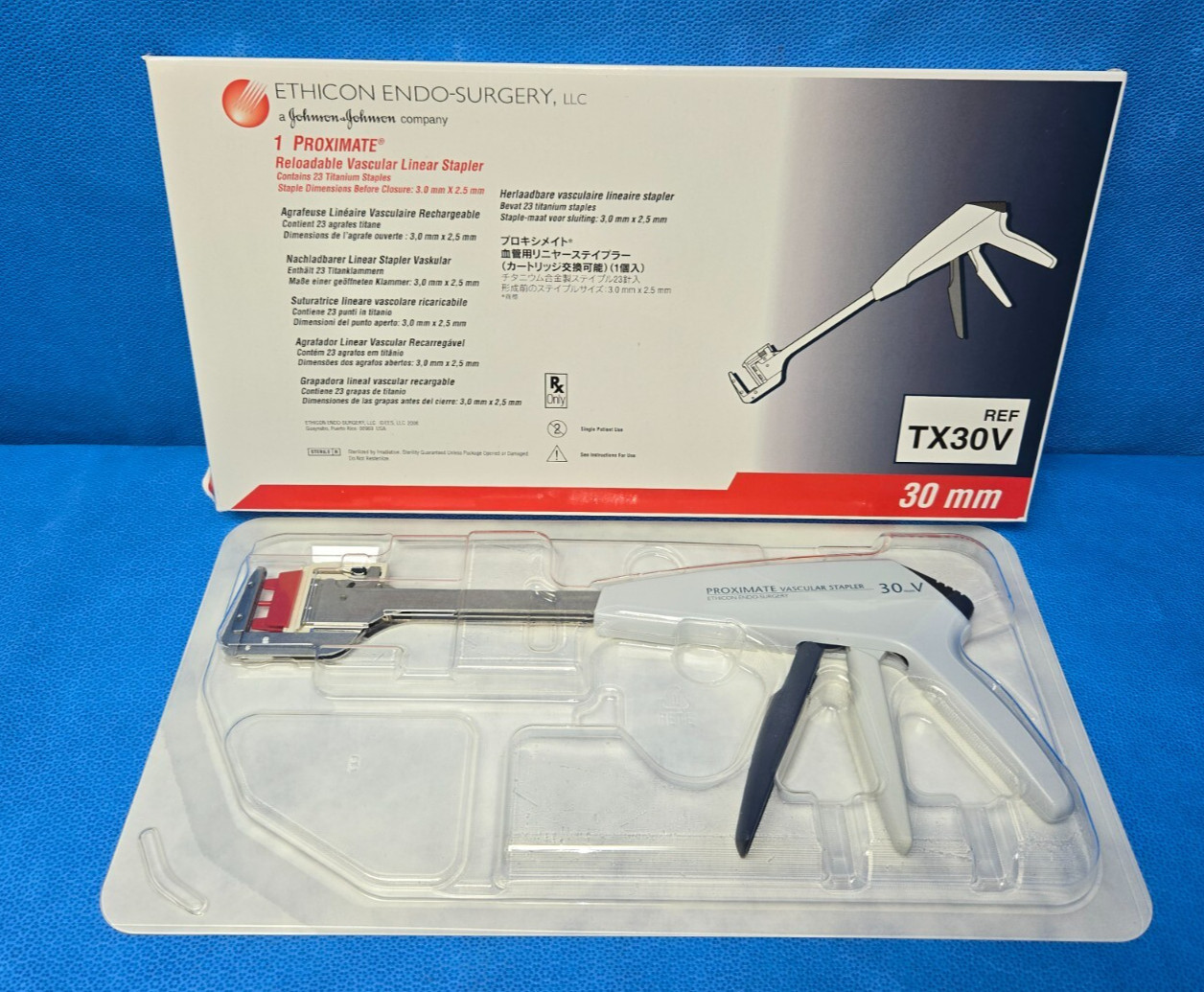 Endo-Surgery Reloadable Vascular Linear 30mm Ref TX30V (2023)