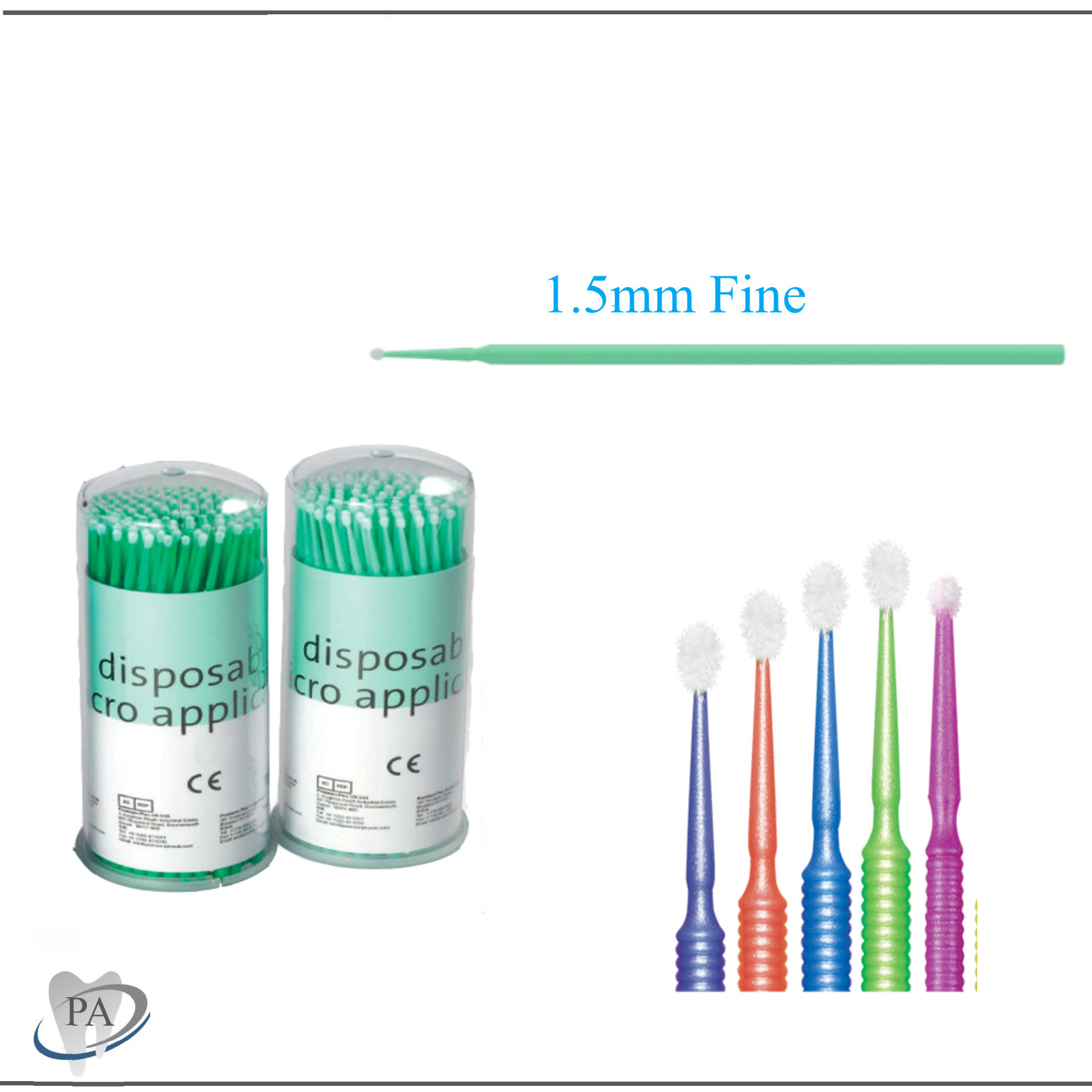 400-1000 Microbrush MicroBrushes Applicator Tips Regular, Fine, Super Dental