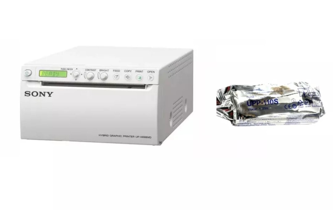 SONY UP-X898MD Hybrid Graphic Printer Medical Printer + 1 Roll Of UPP-110S Paper