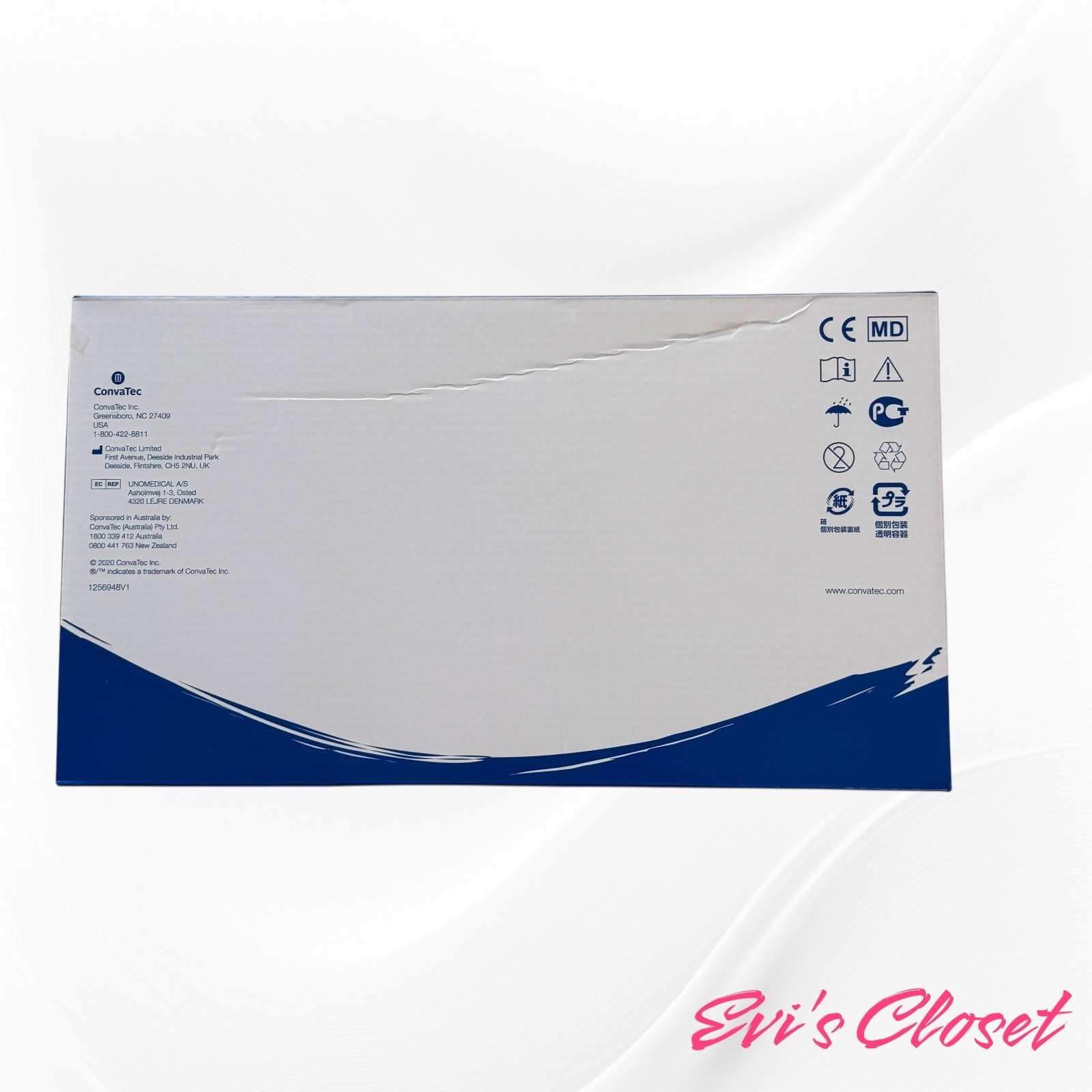 Ostomy Care ConvaTec Natura Drainable Pouch Size 1 3/4 Box of 10 421747 New