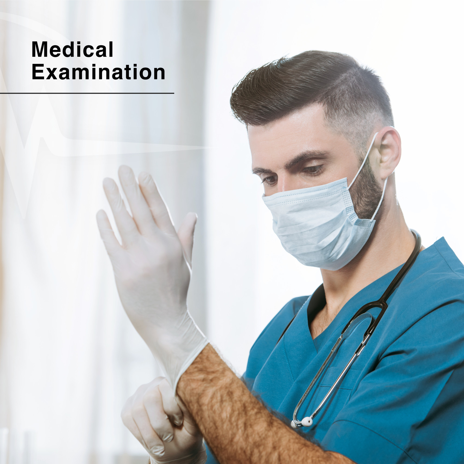 FifthPulse Exam Latex Gloves Powder Free Disposable Gloves 100 Count XL Natural