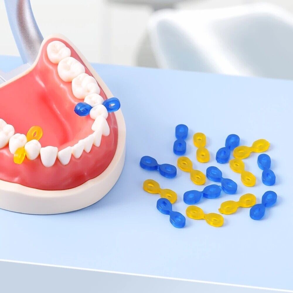 40 Pcs Dental Elastic Fixing Wedges Sectional Matrix Composite Rubber Dam 1.808