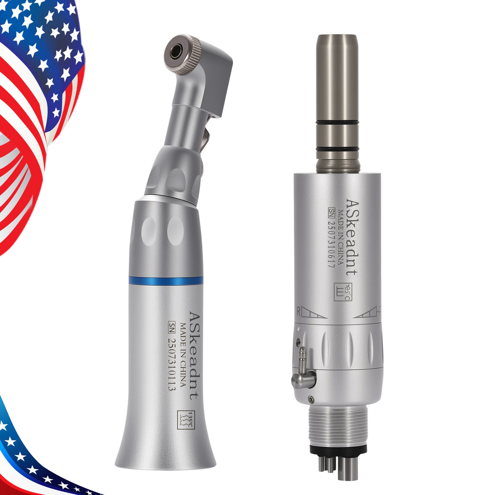 Dental slow Speed Contra Angle Straight Handpiece Air Motor 2H/4H Micromotor