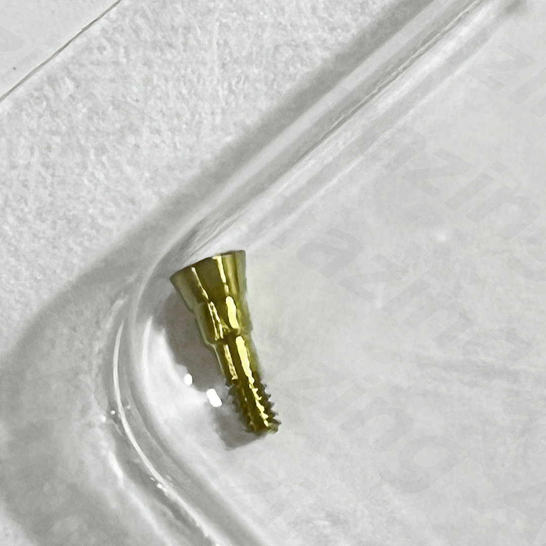NC Dental Closure Screw NC Healing Cap Abutment Height 0/0.5mm Fits ITI Yellow