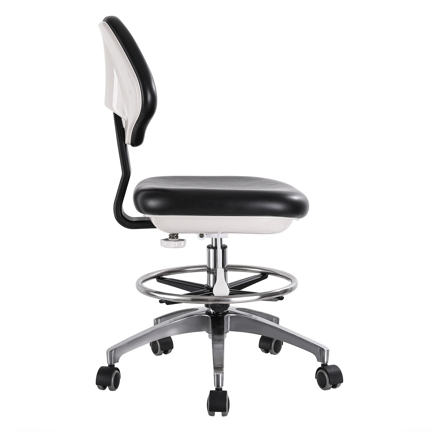 US Adjustable Stool Doctor Chair Hydraulic Rolling for Dental Massage Salon Spa