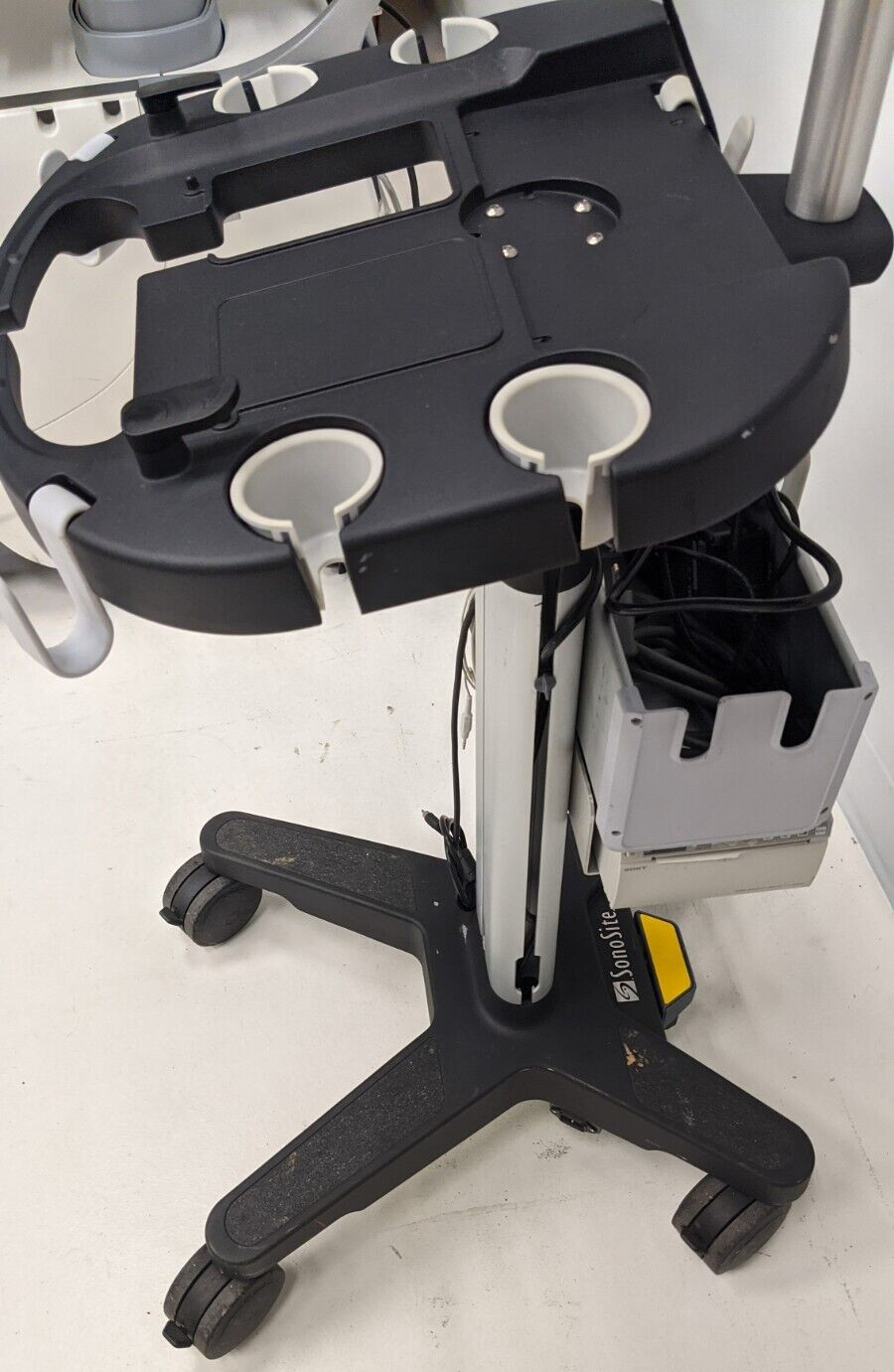 SONOSITE EDGE II DOCKING CART W/ TRIPLE TRANSDUCER CONNECT QUICK RELEASE