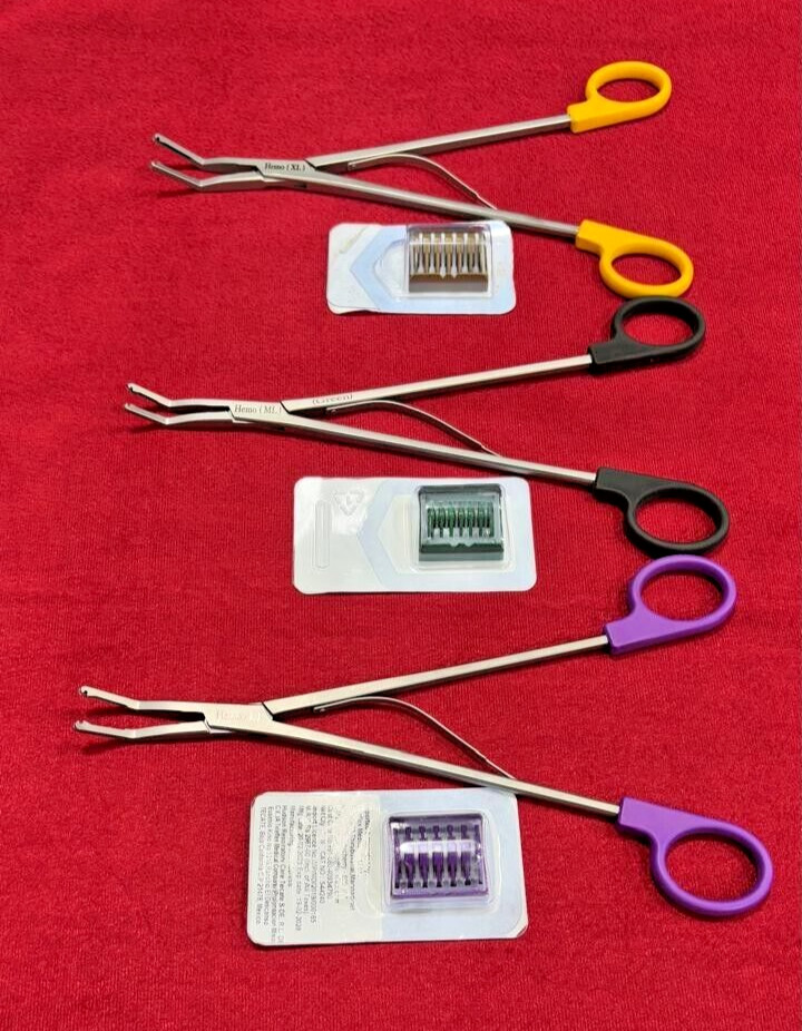 Open Surgery Hem-o-Lok Appliers with Cartridge Reusable Instruments – 3 Set